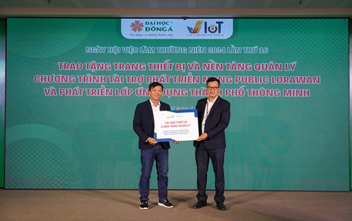 VIoT Technology tài trợ thiết bị và nền tảng quản lý cho khối Kỹ thuật Đại học Đông Á