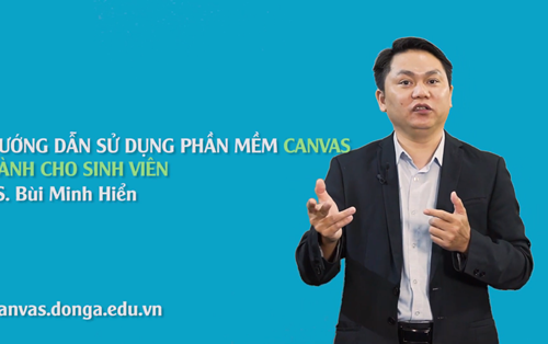 Tính năng và thao tác trên phần mềm Canvas UDA dành cho sinh viên